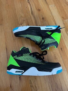 Jordan Flight Club 80s Black Lime Never Been Worn sz 10